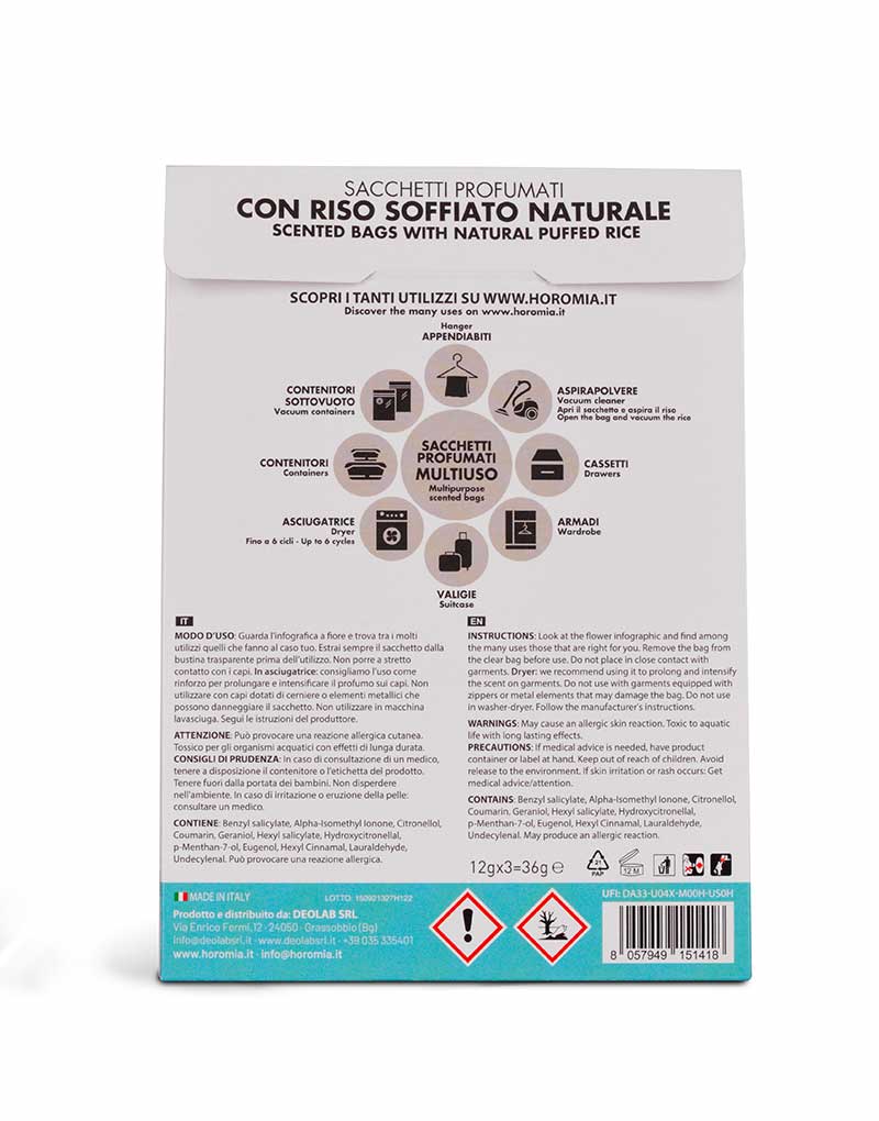 Multipurpose Scented Bags Bianco Infinito