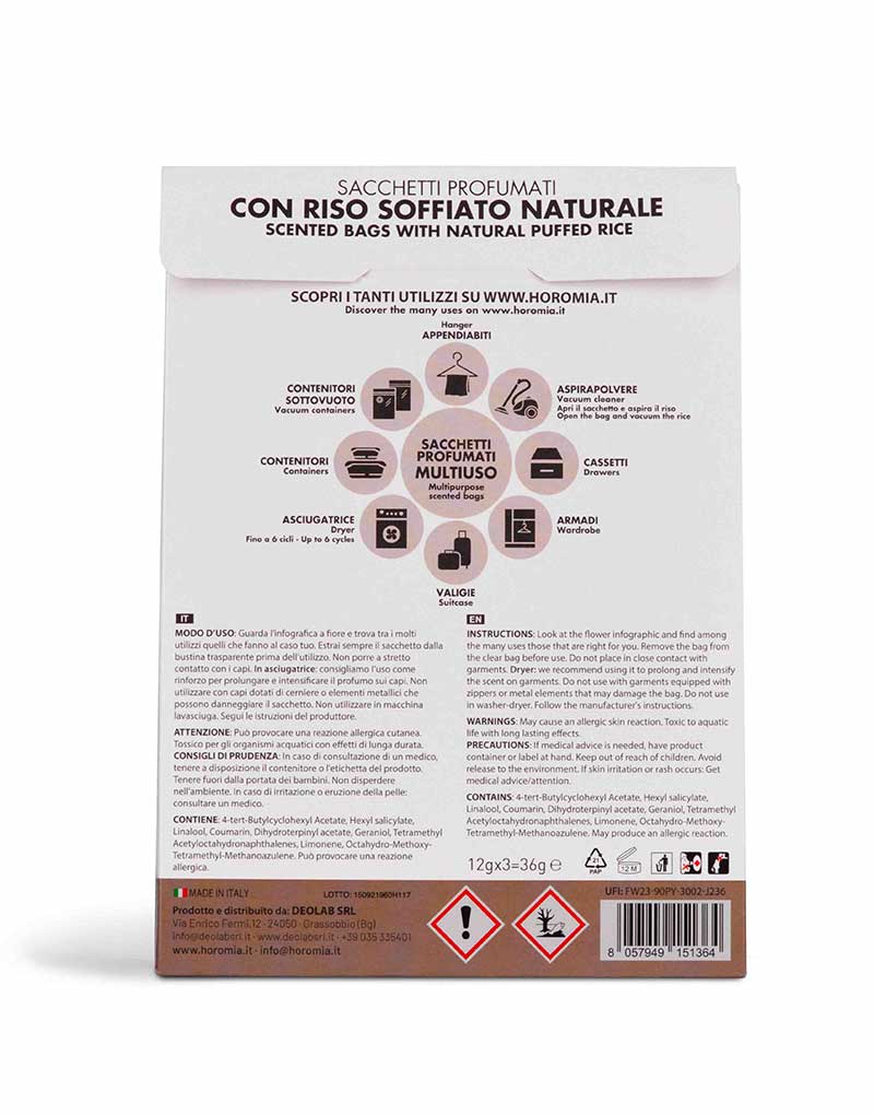 Multipurpose Scented Bags Gold Argan