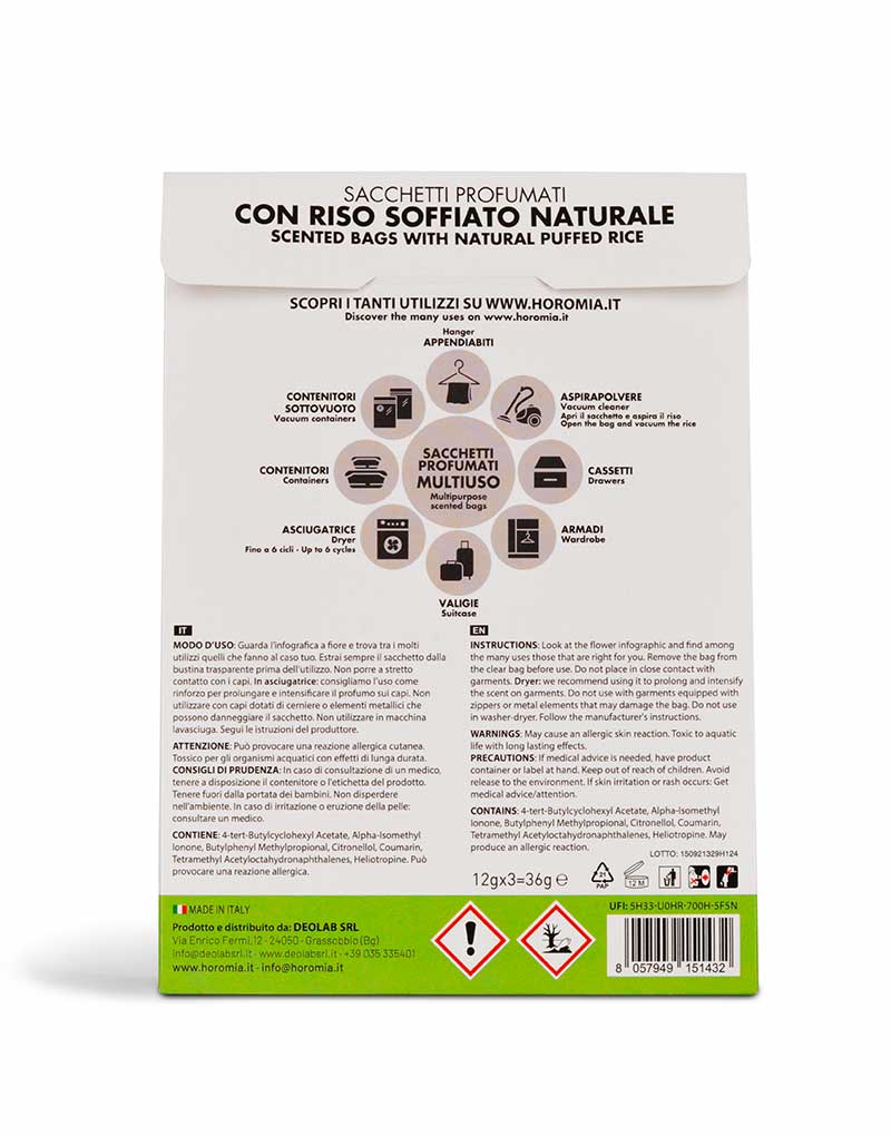 Multipurpose Scented Bags Musica del Sole