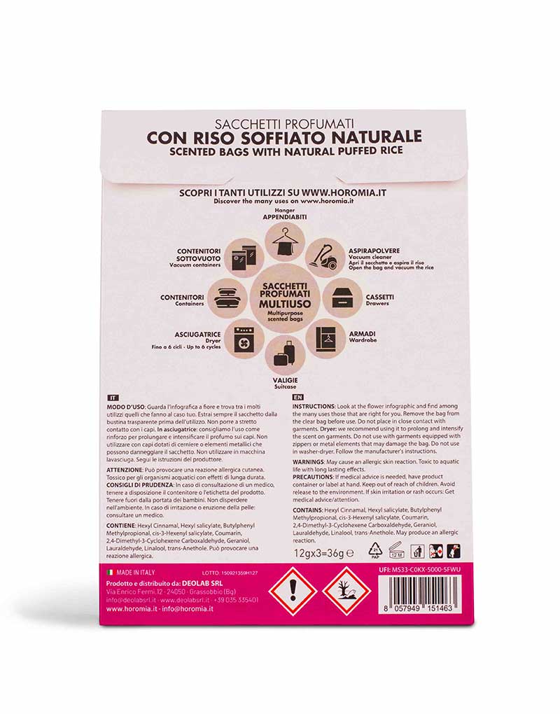 Multipurpose Scented Bags Petali di Peonia