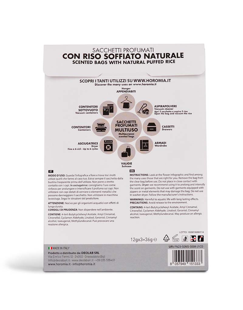 Multipurpose Scented Bags White