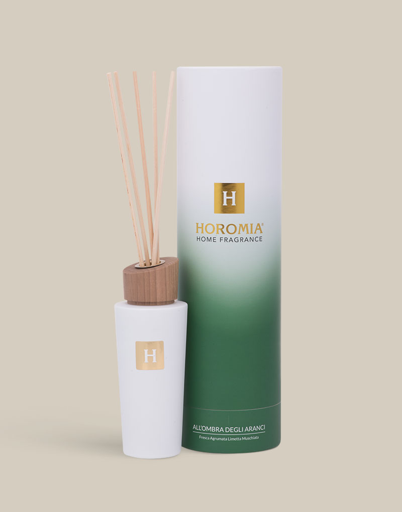 SYS Profumatore Mikado Dama di Notte Diffusore con 8 Bastoncini di Rattan Lunga Durata - Marmo Collection - Ideale per Casa, Ufficio, Bagno - 100 ml